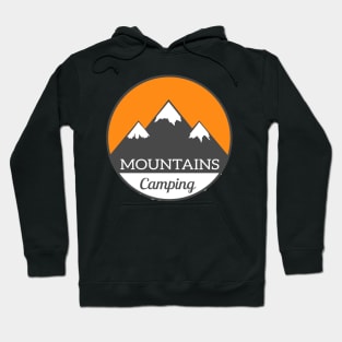 Mountain Sticker Camping, for Norway Lovers, Mounatin Hoodie